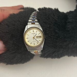 Phasar Women's Silver Gold Two Tone Water Resistant Wristwatch V248-0080